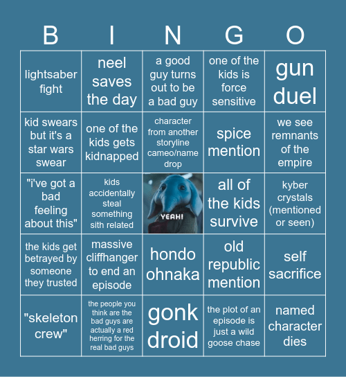 Skeleton Crew Bingo Card