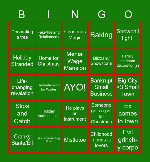 Riff-Along Bingo Card