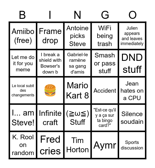 OGRE Bingo 2/12/24 Bingo Card