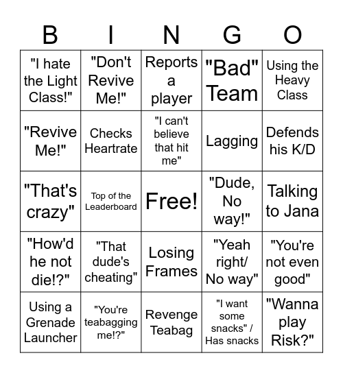 Jordan plays the Finals - Bingo Card