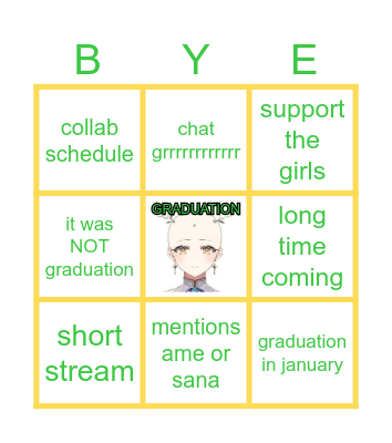 SCARY FAUNA STREAM BINGO Card