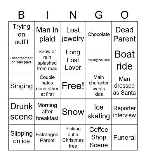 Our Little Secret Bingo Card