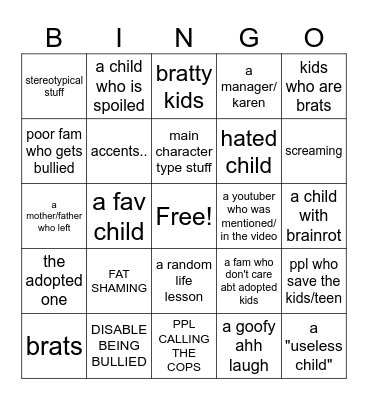 DHAR MAN BINGO Card