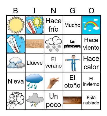 The Weather Bingo Card