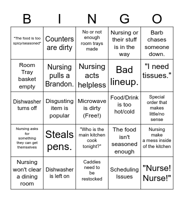 Server Bingo v2 Bingo Card