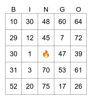 HOT TEASERS BINGO Card