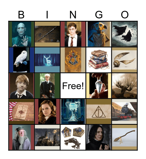 Harry Potter Bingo Card