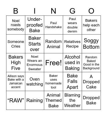 GBBS BINGO Card