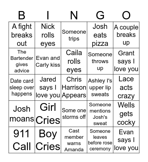 BIP-GO Bingo Card