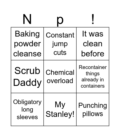 Frivouloso Bingo Card