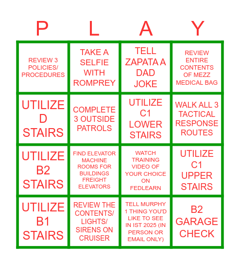 Holiday Bingo🎄❄️ - Day Shift Bingo Card