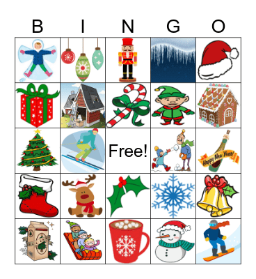 Holiday Bingo Card