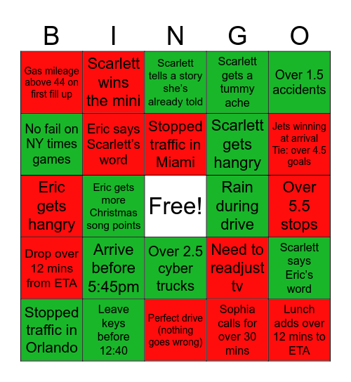 Post-Thanksgiving drive 2024 Bingo Card