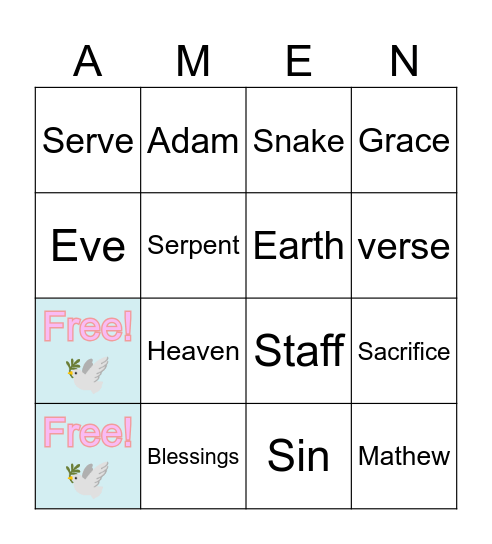 PRAY AND PLAY BINGO🙏🏾 Bingo Card