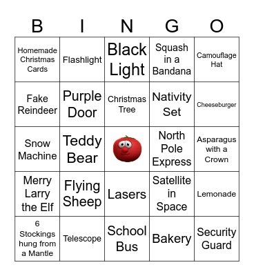 Veggie Tales Bingo! Bingo Card