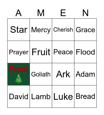 PRAY AND PLAY BINGO Card