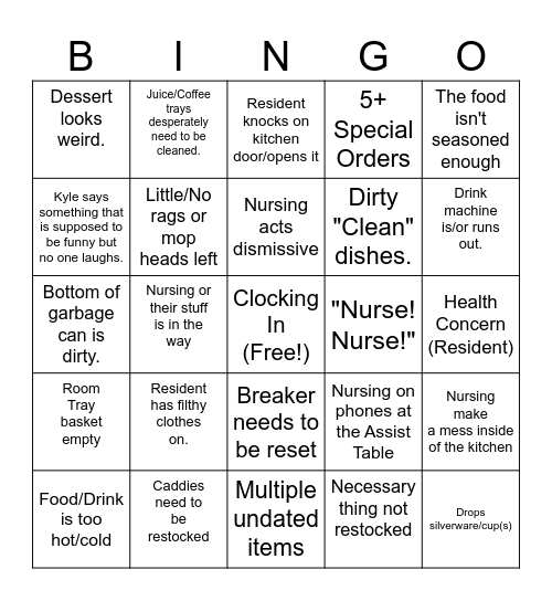 Server Bingo v2 Bingo Card