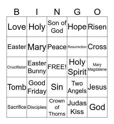 EASTER BINGO Card