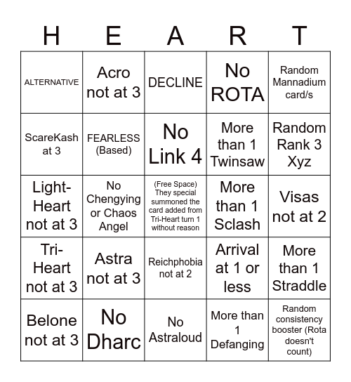 Scareclaw Bingo Ladder Bingo Card