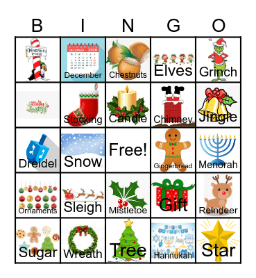 December 2024 Bingo Card