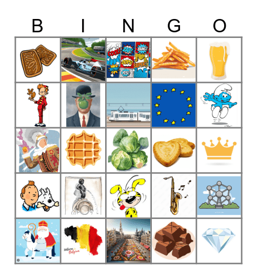 Belgium Bingo Card