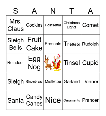 CHRISTMAS BINGO Card