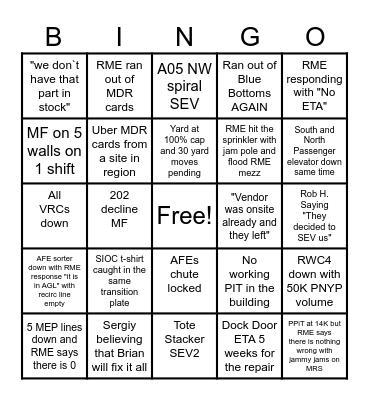 BOS3 PEAK 2024 Bingo Card