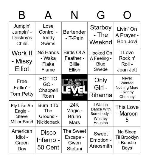 The Last Level Bar Bango #4 Bingo Card