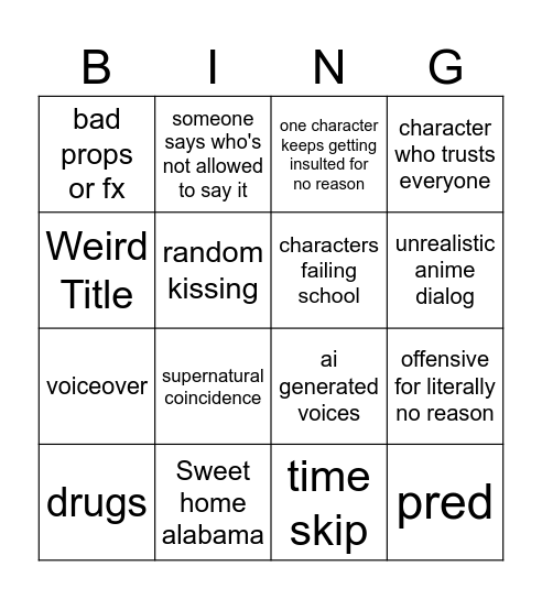 Tomorrow's Teachings Bingo Card