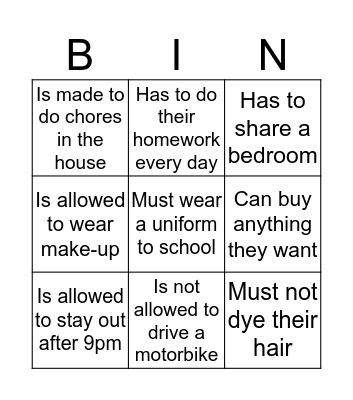 Find someone who .... Bingo Card