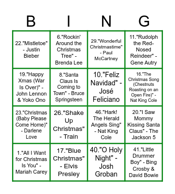 MAVO SCHIEBROEK KERSTBINGO Card