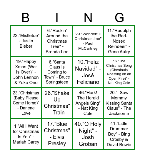 MAVO SCHIEBROEK KERSTBINGO Card
