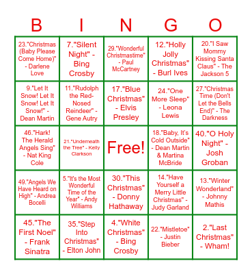 MAVO SCHIEBROEK KERSTBINGO Card