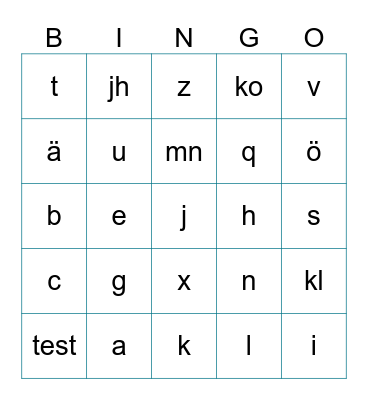 KIRINUS Christmas Bingo Card