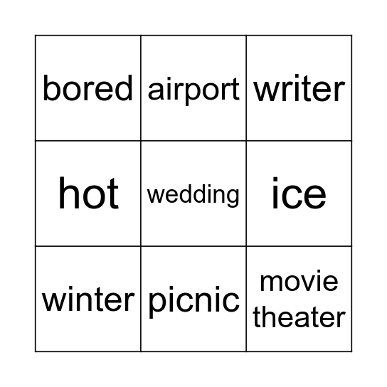 Next Station 3 Bingo Card