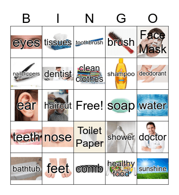 HYGIENE BINGO Card