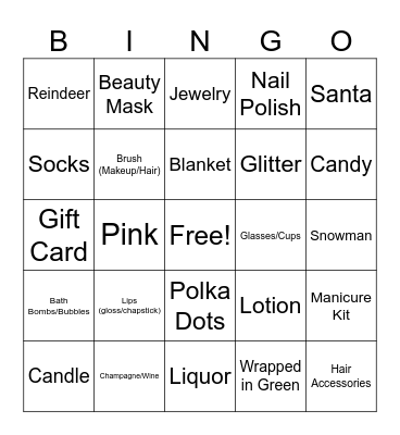 Beauty School Dropout Bingo Card