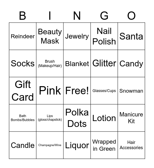 Beauty School Dropout Bingo Card