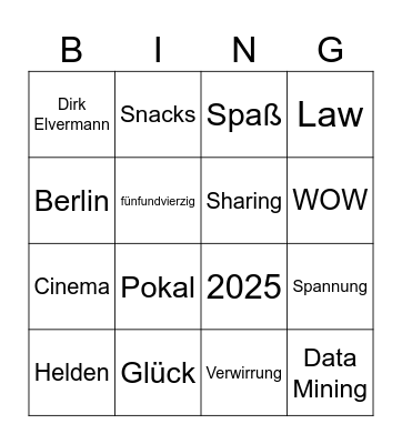 2024 Bingo Card