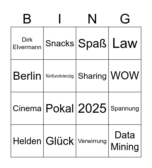 2024 Bingo Card