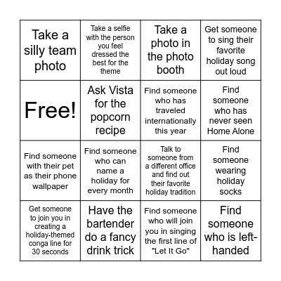 Navi Bingo Card