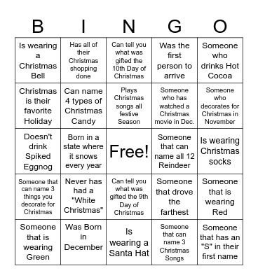 PBP Find the Guest Bingo Card