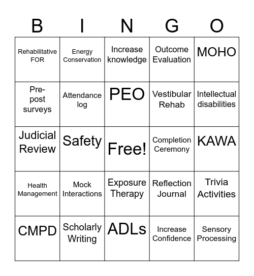 LEEDERS Bingo Card