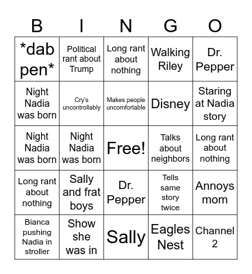 Tatee BINGO Card