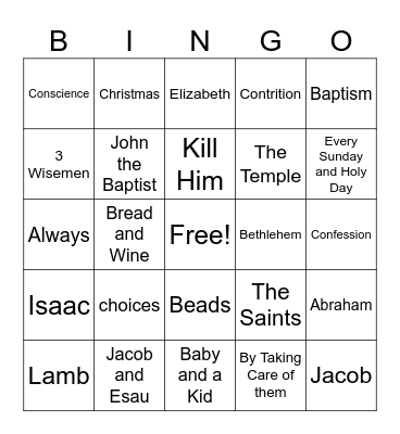 December Third Grade Bingo Card