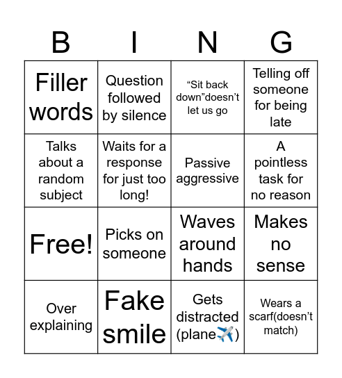 English lit 🔥 Bingo Card