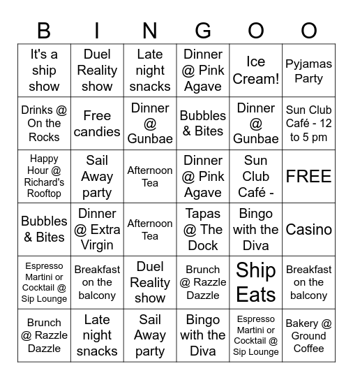 Valiant Lady - January 2026 Bingo Card