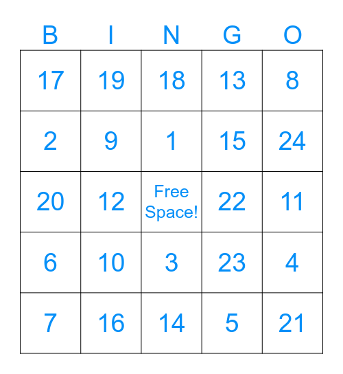 Winter Wellness Bingo Card