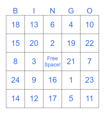 Winter Wellness Bingo Card