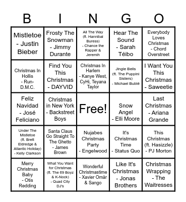 X-Mas Mix #1 Bingo Card